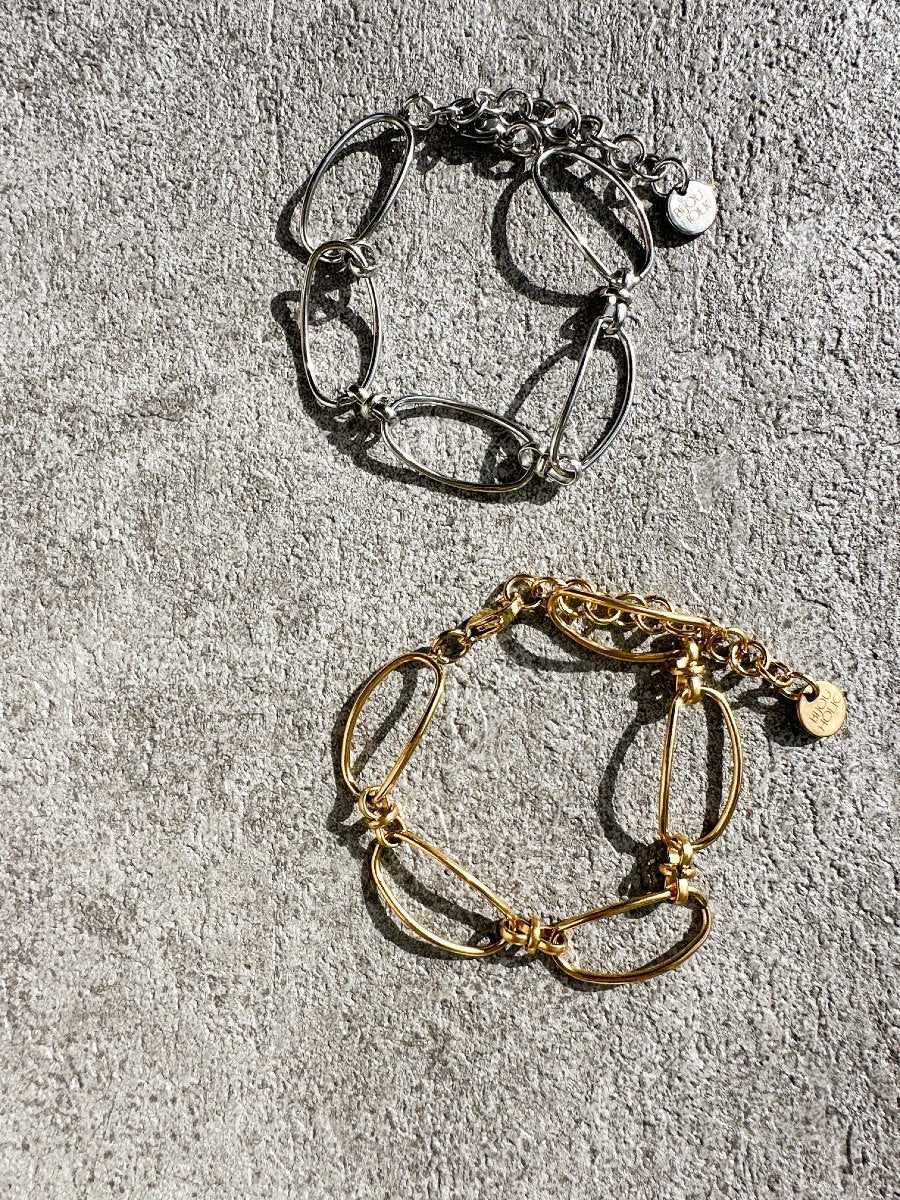 オーバルチェーンブレスレット　ステンレス　大人アクセサリー - おしゃれ花嫁様ブライダルアクセサリーの通販bijou holic千葉店舗オーバルチェーンブレスレット　ステンレス　大人アクセサリー