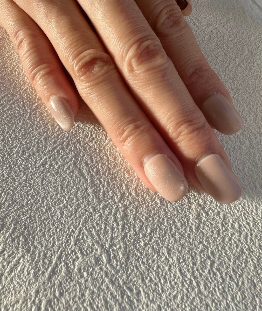 no.018キルティングネイル マグネットネイルベージュネイルチップ結婚