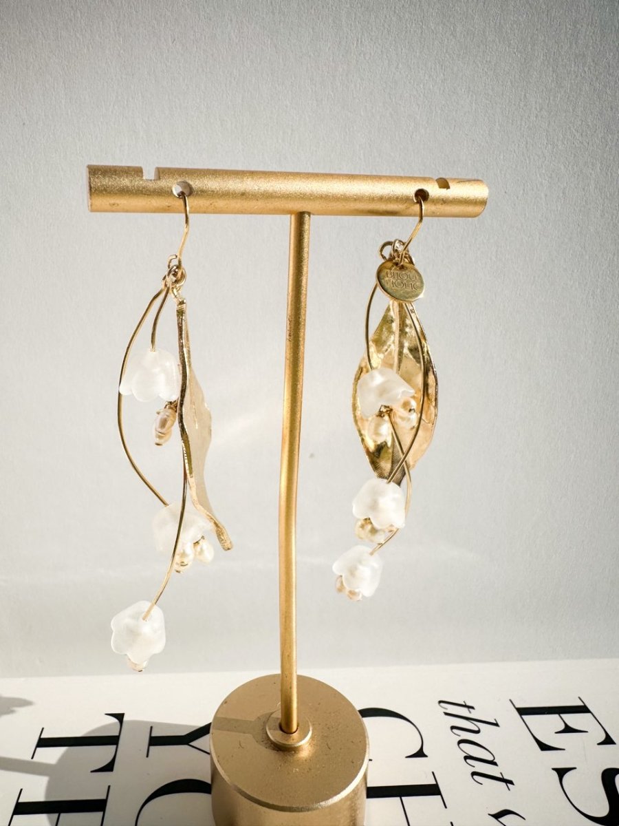 ミュゲピアス＆イヤリング　すずらん　大人可愛いアクセサリー - おしゃれ花嫁様ブライダルアクセサリーの通販bijou holic千葉店舗ミュゲピアス＆イヤリング　すずらん　大人可愛いアクセサリー