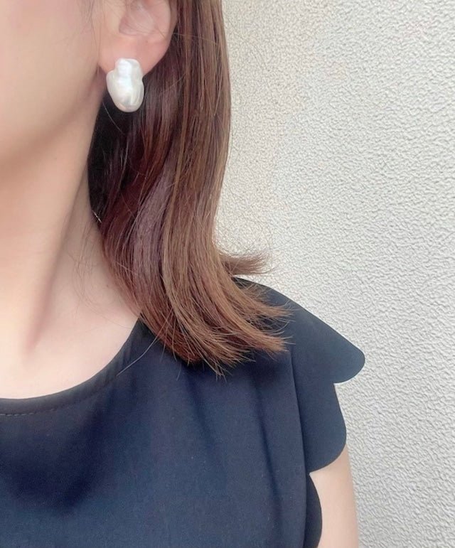 オイスターパールピアス＆イヤリング　淡水パールアクセサリー（Sランク） - おしゃれ花嫁様ブライダルアクセサリーの通販bijou holic千葉店舗オイスターパールピアス＆イヤリング　淡水パールアクセサリー（Sランク）