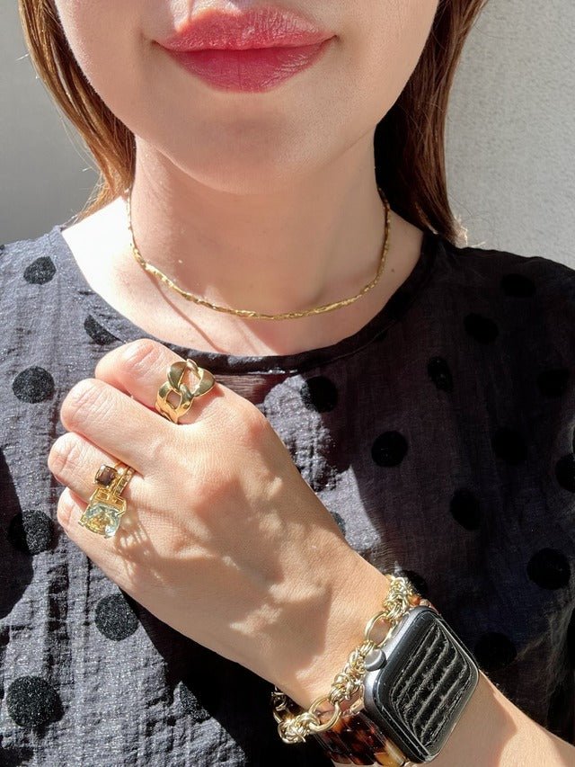 天然石ビッグジュエルリング　silver925 指輪 - おしゃれ花嫁様ブライダルアクセサリーの通販bijou holic千葉店舗天然石ビッグジュエルリング　silver925 指輪