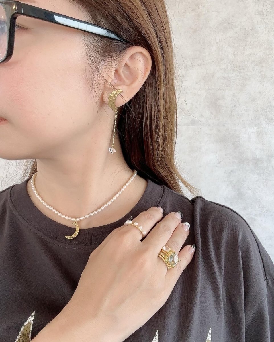 スクエア天然石リング　silver925 大人アクセサリー - おしゃれ花嫁様ブライダルアクセサリーの通販bijou holic千葉店舗スクエア天然石リング　silver925 大人アクセサリー